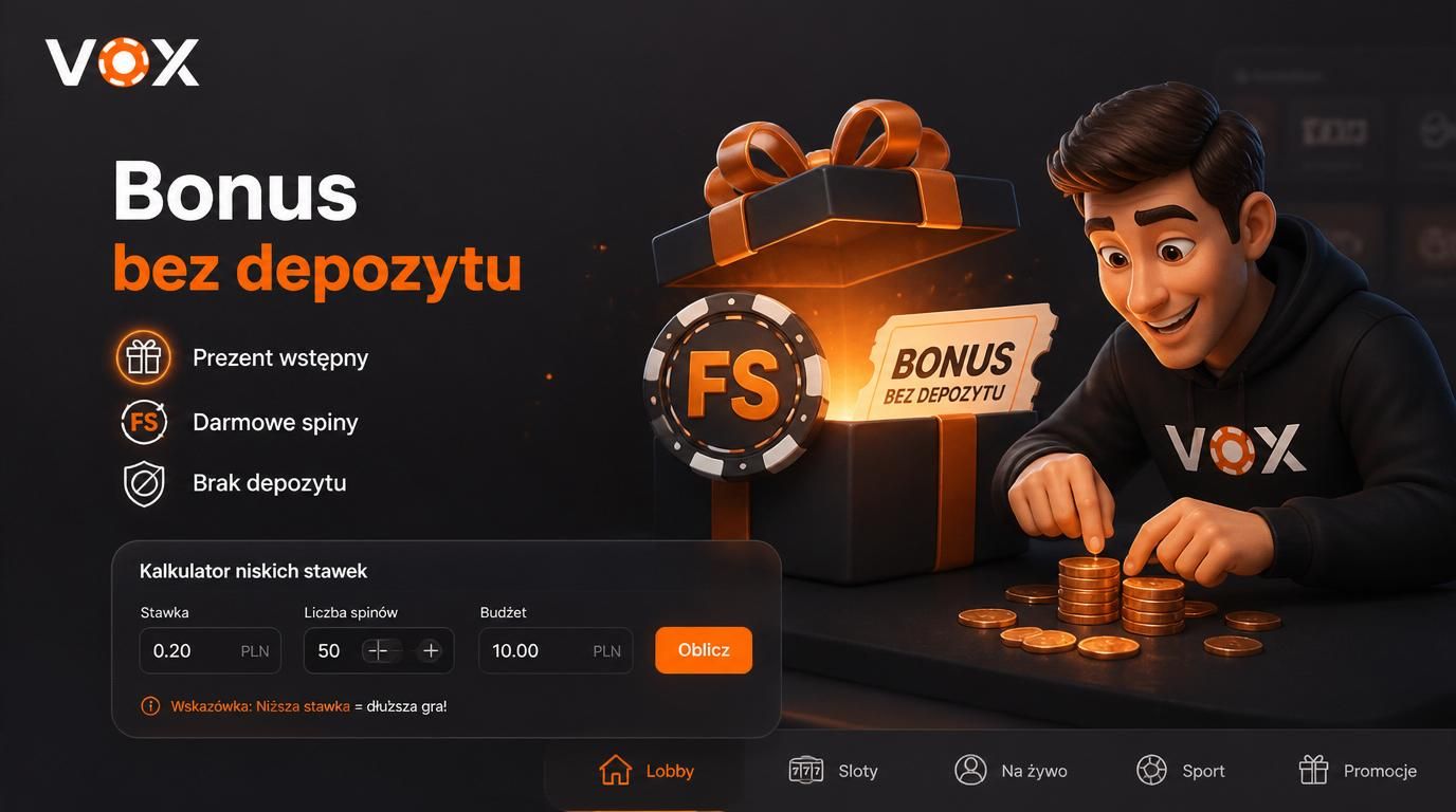 Zdjęcie ilustruje ofertę bez depozytu – darmowe spiny bez wpłaty i grę niskimi stawkami